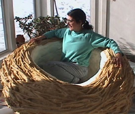 Artist with Nest